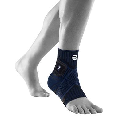 Sprunggelenkbandage BAUERFEIND "Sports Ankle Support rechts", Herren, Gr. S, blau (navy), Obermaterial: 57% Baumwolle, 41% Polyester, 2% Elasthan, Bandagen