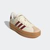 Sneaker ADIDAS SPORTSWEAR "VL COURT BOLD", Gr. 38,5, sanftes weiß, shadow rot, crystal sand, Leder, Synthetik, sportlich, Schuhe, Design auf den Spuren des adidas Gazelle Bold, Topseller