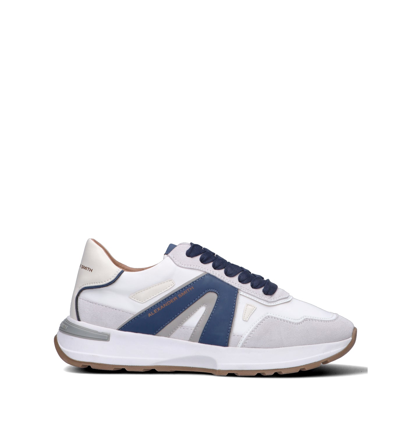 ALEXANDER SMITH Sneaker uomo bianca/blu