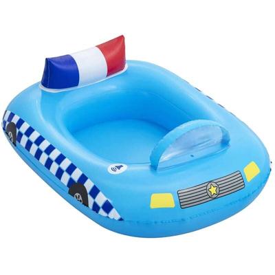 Bestway - Kinder-Schlauchboot Polizeiauto 88X66X32 cm mit Polizeisirene-Lautsprecher Ab 3 Jahren Image