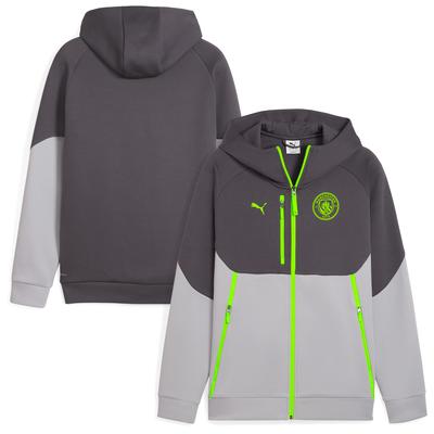 Manchester City PumaTECH Reißverschluss Hoodie - Grau Image