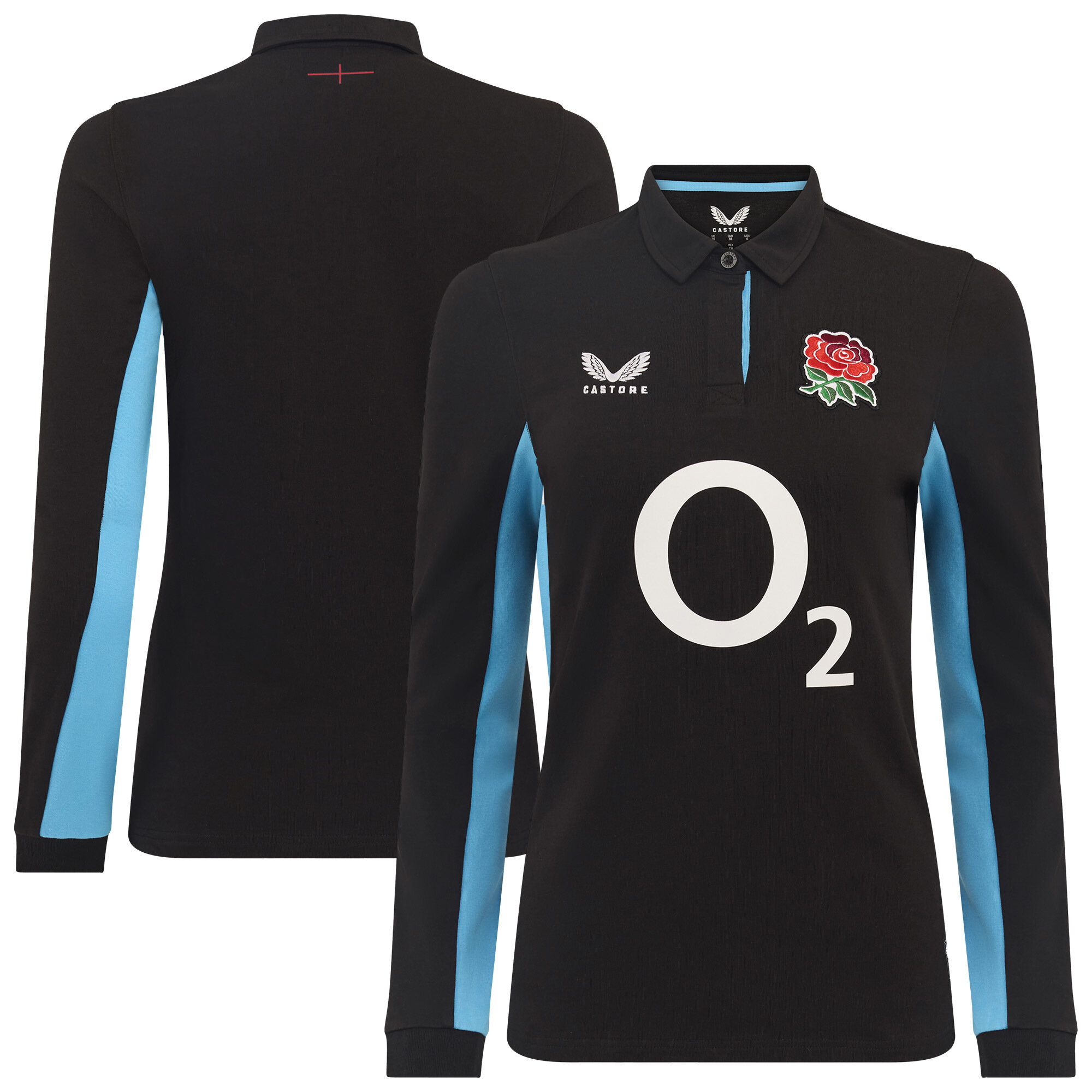 England Rugby Alternate Classic Langarmtrikot 2025/26 – Schwarz – Damen Image