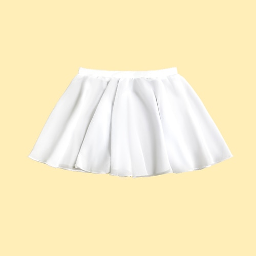 Tanzkleidung für Kinder Ballett Röcke Pure Farbe Farbaufsatz Mädchen Leistung Ausbildung Hoch Chiffon Image
