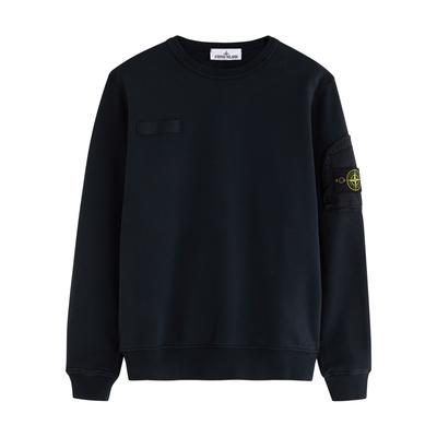 Stone Island Logo Cotton Sweatshirt