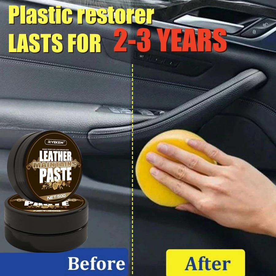 Auto-Kunststoff-Restaurator, zurück zu schwarz, glänzende Auto-Reinigungsprodukte, Kunststoff-Leder, Wiederherstellung von Autopolitur und Reparatur von Beschichtungsrenovierer Image