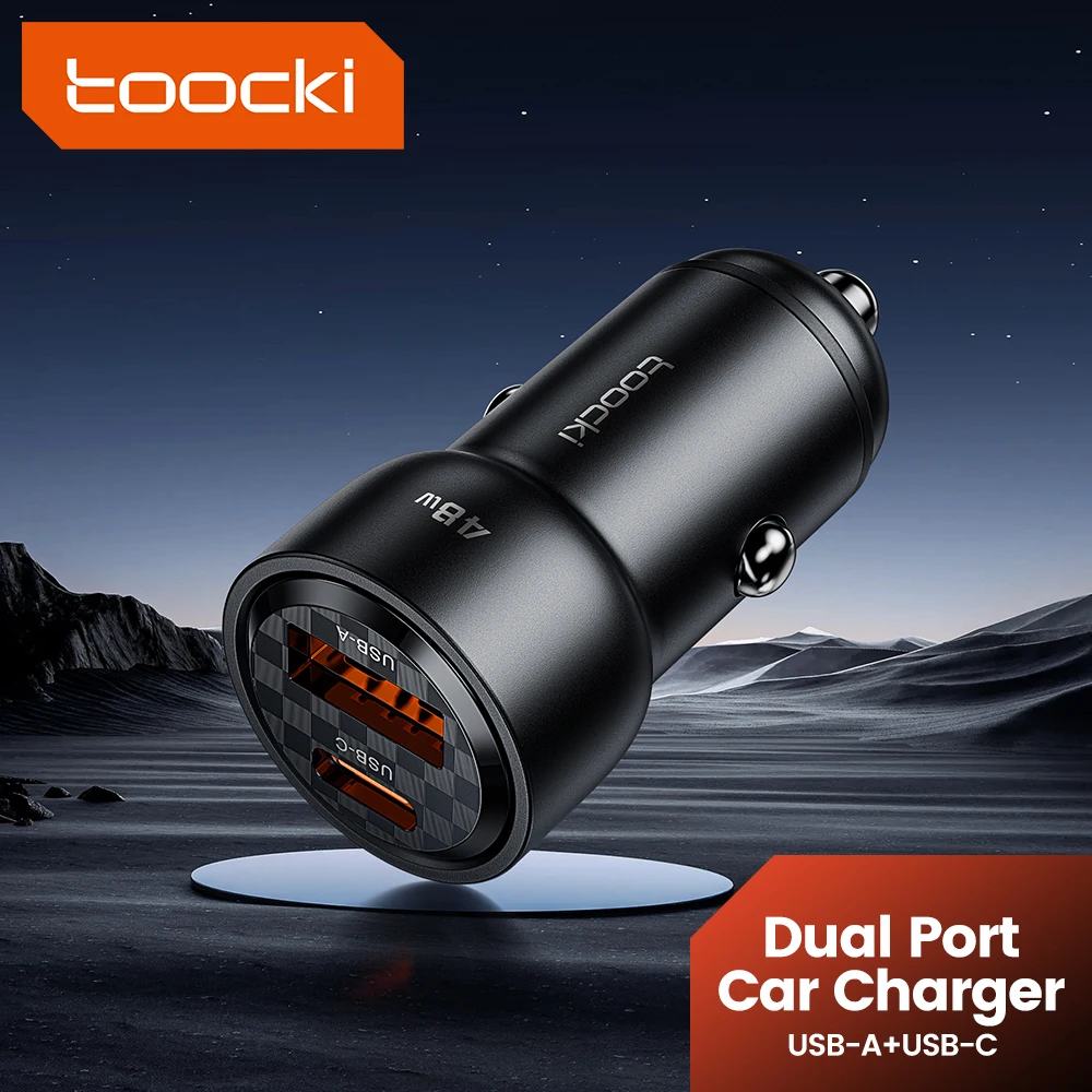 Toocki 48 W Auto Ladegerät PD QC3.0 Typ C Schnelle Lade USB Telefon Ladegerät Für iPhone 16 15 14 pro Max Xiaomi 12 13 Samsung S23 S24 Image