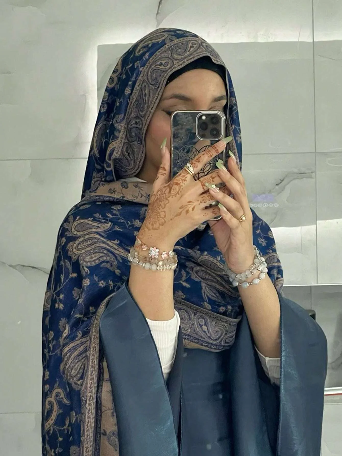 Böhmen Pashmina Hijab Schal Lange Muslimischen Kaschmir Schal Weiblich Foulard Weiche Turban Kopf Wraps Für Frauen Stirnband Luxus Marke Image