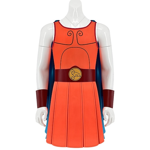 Märchen Superheld Hercules Cosplay Kostüm Märchenfiguren Film Cosplay for Herren Jungen Kinder Erwachsene Halloween Karneval Welttag des Buches Leistung Pädagogisches Ankleiden Verkleidung für Image