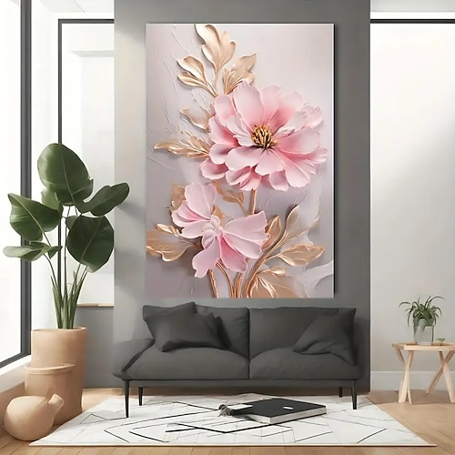 Druck Gerollte Leinwanddrucke - Abstrakt Blumen Modern Traditionell Kunstdrucke Image