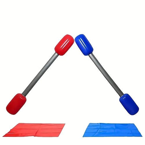 1 Set aufblasbare Stäbe mit Kissen, geeignet für Rasenspiele, interaktive Partyspiele im Freien, lustig und sicher, perfektes Familiengeschenk für interaktive Eltern-Kind-Spielrequisiten. Image