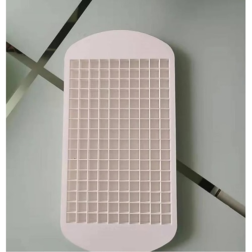 160 Fächer Silikon-Eiswürfel, gefrorene Mini-Eiswürfelschale in Lebensmittelqualität, kleine quadratische Eisform zur Aufbewahrung von Getränken, Lebensmittelaufbewahrung, leicht zu lösender, Image