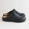 Neue Herren Frau Hausschuhe Sommer Pu Lederschuhe Vintage Soft Bottom Slip auf Sandalen Strand Hausschuhe Männer Freizeit schuhe Größe 38-48