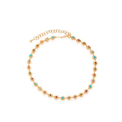 Joanna Laura Constantine Multi Wave 18kt Gold-plated Necklace