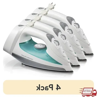 4 Pack Retractable Cord Steam Iron 1200W Stainless Steel Soleplate Adjustable Steam Spray Blast Vertical Steam Home Dorm Use