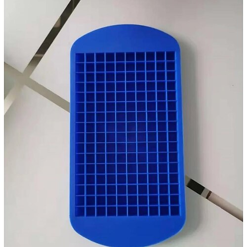 160 Fächer Silikon-Eiswürfel, gefrorene Mini-Eiswürfelschale in Lebensmittelqualität, kleine quadratische Eisform zur Aufbewahrung von Getränken, Lebensmittelaufbewahrung, leicht zu lösender, Image