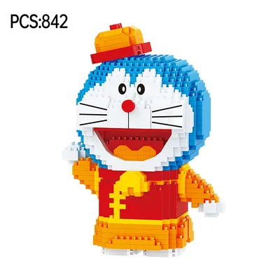 BALODY Mini-Roboter-Katzen-Bausteine-Modell – ABS-Zierblöcke, Spielzeug für Kinder, Festival-Geschenk Image