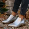 LaiCai Herbst Winter Ankle Boot Schuhe für Frauen Große Größe Kurze Stiefel Frau Wasserdichte Leder Knöchel Frühling Flache Schuhe Casual