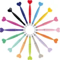100 pezzi Love Luxury Heart Penna a sfera Penne a sfera personalizzate per matrimoni Ufficio Scuola Penna pubblicitaria Carino penna fai da te Cancelleria