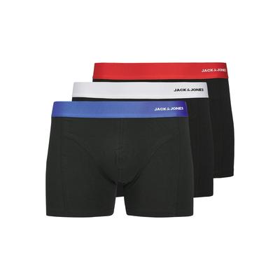 Trunk JACK & JONES "JACNYJAH BAMBOO TRUNKS 3 PACK SN", Herren, Gr. S, schwarz pack:schwarz, schwarz (colourot wb), Jersey, Obermaterial: 65% Viskose, 30% Baumwolle, 5% Elasthan, unifarben, bequem, Unterhosen Image