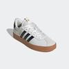 Sneaker ADIDAS SPORTSWEAR "VL COURT 3.0", Gr. 43, core weiß, core schwarz, gold metallic, Textil, Leder, sportlich, Schuhe, Design auf den Spuren des adidas Samba