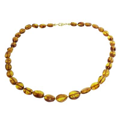 Gliederkette OSTSEE-SCHMUCK "Ostsee-Schmuck Kette Tocessa Kette Tocessa" Gr. 45, braun, Halsketten, Damen, 45cm, Bernstein, L: 42cm Image
