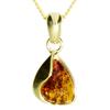 Kette mit Anhänger OSTSEE-SCHMUCK "Ostsee-Schmuck Kette mit Anhänger Jeska 20 mm" Gr. 45, gold (goldfarben), Halsketten, Damen, 45cm, Gelbgold 333, L: 42cm