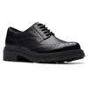 Schnürschuh CLARKS "Orinoco 3", Damen, Gr. 36, schwarz, Leder, unifarben, Lyralochung, klassisch, Schuhe, Budapester, Brogue, Business Schuh mit weicher Lederinnensohle