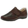 Klettschuh WALDLÄUFER "HENNI-Soft", Damen, Gr. 8 (42), braun (dunkelbraun), Veloursleder, Textil, Nubukleder, Basic, Schuhe, Bequemschuh, Halbschuh, Sneaker in Komfortweite H (= sehr weit)