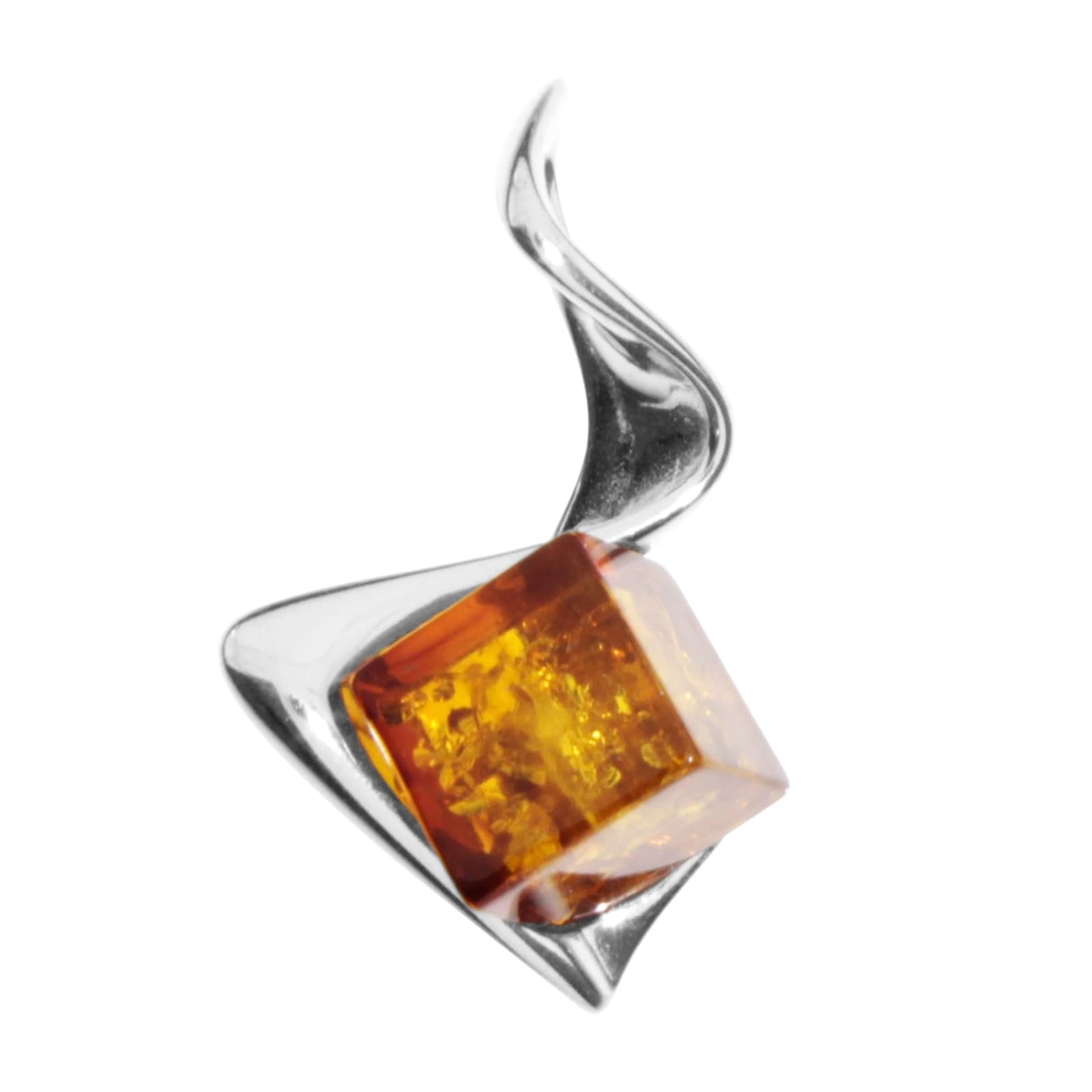 Kettenanhänger OSTSEE-SCHMUCK "Ostsee-Schmuck Anhänger Amely Anhänger Amely", weiß, Schmuckanhänger, Damen, 30 x 20mm, Silber 925 (Sterlingsilber), 3,4 g, Kettenanhänger