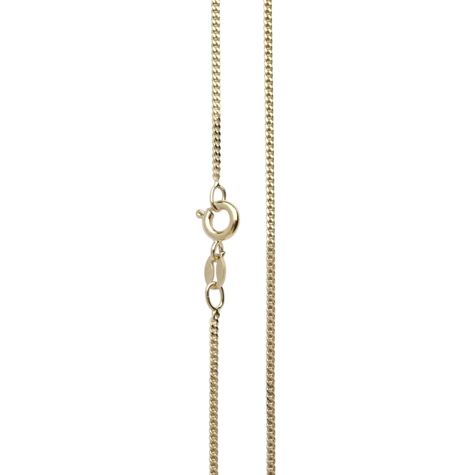 Silberkette OSTSEE-SCHMUCK "Ostsee-Schmuck Kette Panzer diamantiert 1,3 mm breit" Gr. 45, gold, Halsketten, Damen, 45cm, Silber 925 (Sterlingsilber), L: 40 Image