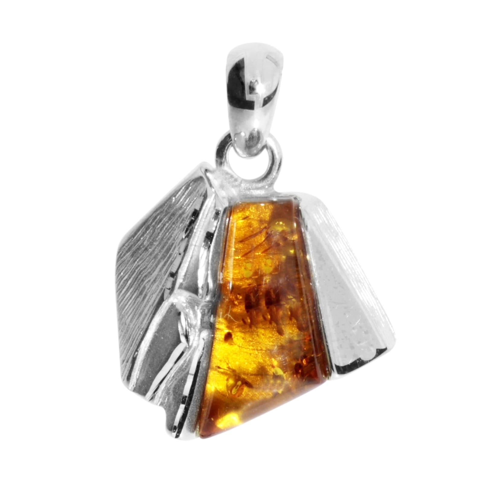 Kettenanhänger OSTSEE-SCHMUCK "Ostsee-Schmuck Anhänger Mette Anhänger Mette", weiß, Schmuckanhänger, Damen, 25 x 18mm, Silber 925 (Sterlingsilber), 3,7 g, Kettenanhänger