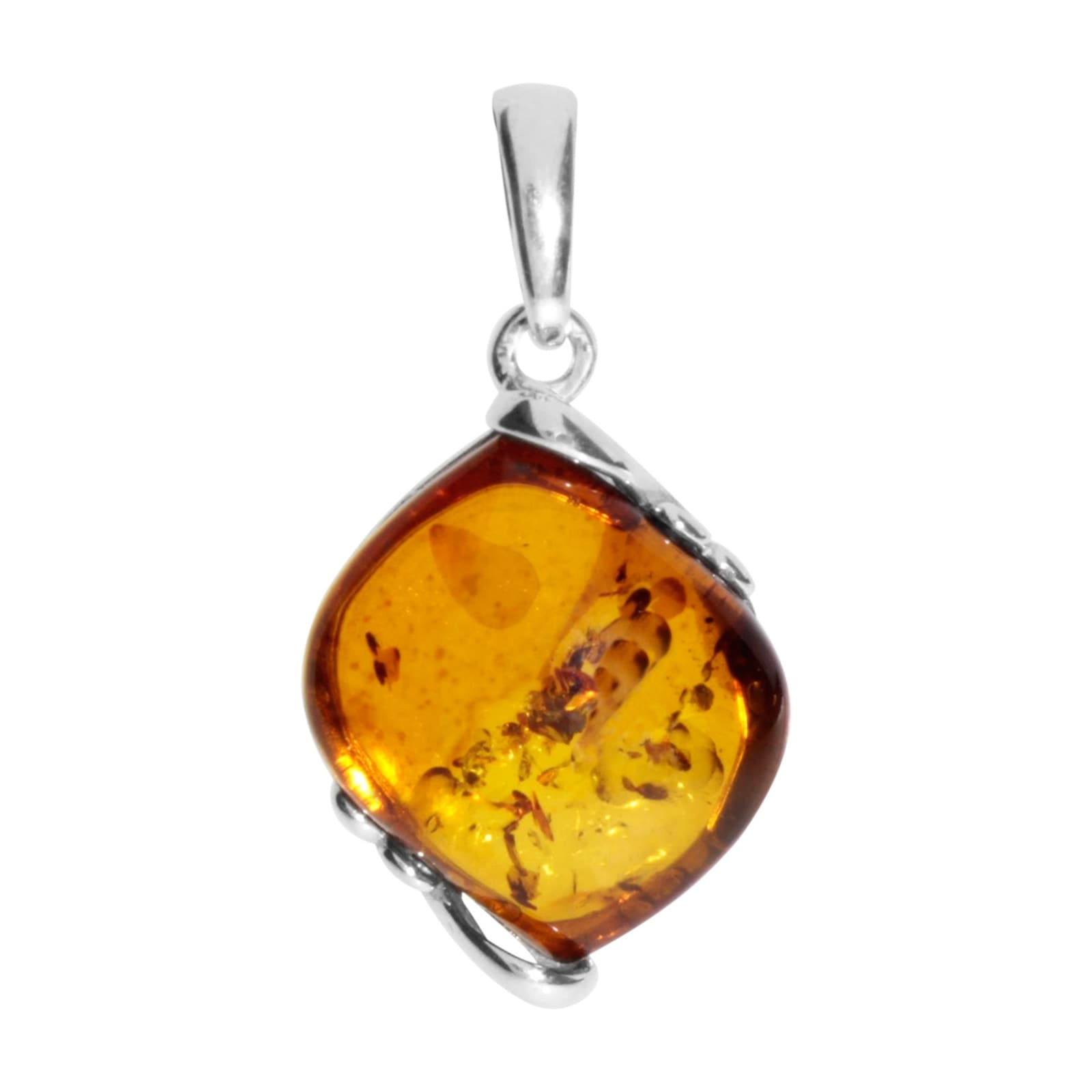 Kettenanhänger OSTSEE-SCHMUCK "Ostsee-Schmuck Anhänger Sally Anhänger Sally", weiß, Schmuckanhänger, Damen, 28x15mm, Silber 925 (Sterlingsilber), 2 g, Kettenanhänger