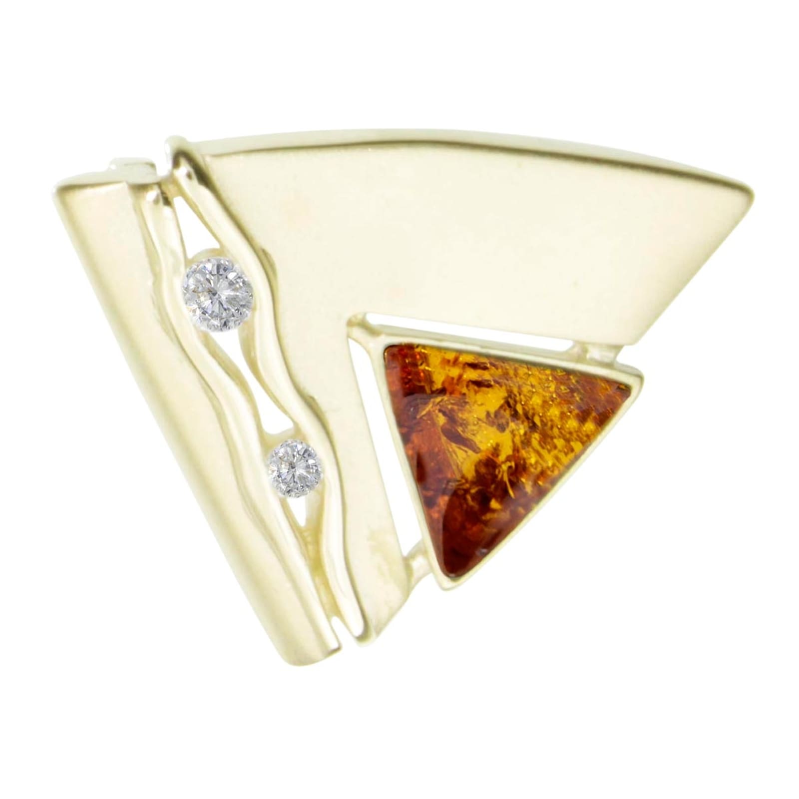 Kettenanhänger OSTSEE-SCHMUCK "Ostsee-Schmuck Anhänger Gleiter-Benita Anhänger Gleiter-Benita", gelb, Schmuckanhänger, Damen, 23 x 19mm, Gelbgold 585, 4,4 g, Kettenanhänger