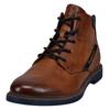 Schnürstiefelette BUGATTI, Herren, Gr. 40, braun (cognac), Lederimitat, casual, Schuhe, Boots, Winterboots, Desertboots, Stiefelette mit Innenreißverschluss