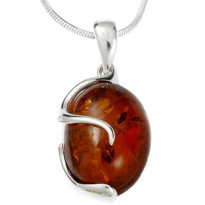 Kette mit Anhänger OSTSEE-SCHMUCK "Ostsee-Schmuck Kette mit Anhänger Gesine" Gr. 45, silber (silberfarben), Halsketten, Damen, 45cm, Silber 925 (Sterlingsilber), L: 42cm Image
