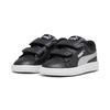 Sneaker PUMA "SMASH 3.0 GLITZ GLAM V INF", Gr. 23, schwarz (puma schwarz, puma silber, puma weiß), Synthetik, unifarben, sportlich, Schuhe
