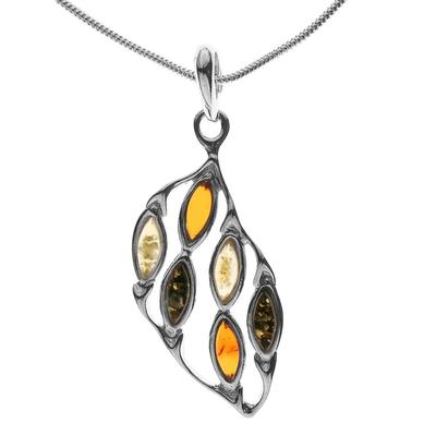 Kette mit Anhänger OSTSEE-SCHMUCK "Ostsee-Schmuck Kette mit Anhänger Inga Kette mit Anhänger Inga" Gr. 50, silber (silberfarben), Halsketten, Damen, 50cm, Silber 925 (Sterlingsilber), L: 42cm Image