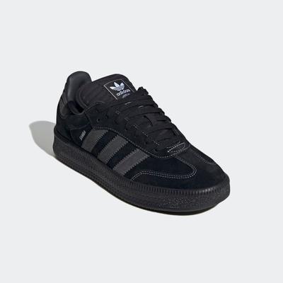 Sneaker ADIDAS ORIGINALS "SAMBA XLG", Gr. 44, schwarz (core schwarz, carbon, carbon), Leder, Textil, sportlich, Schuhe Image