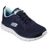 Sneaker SKECHERS "TRACK-NEW STAPLE", Damen, Gr. 37, blau (navy, blau), Textil, casual, Schuhe, Freizeitschuh in veganer Verarbeitung