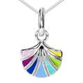 Kette mit Anhänger OSTSEE-SCHMUCK "Ostsee-Schmuck Kette mit Anhänger Blüte Kette mit Anhänger Blüte", braun, Halsketten, Damen, 36 bis 38cm, Silber 925 (Sterlingsilber), L: 36cm-38cm