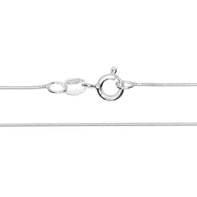 Silberkette OSTSEE-SCHMUCK "Ostsee-Schmuck Kette Schlange 0,8 mm Kette Schlange 0,8 mm" Gr. 40, silber (silberfarben), Halsketten, Damen, 40cm, Silber 925 (Sterlingsilber), L: 40cm