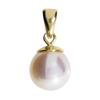Ketten-Anhänger OSTSEE-SCHMUCK "Ostsee-Schmuck Anhänger Ingrid 7 Anhänger Ingrid 7", gelb, Schmuckanhänger, Damen, 15 x 7mm, Gelbgold 585, 0.8 g