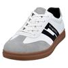 Sneaker BUGATTI, Herren, Gr. 41, grau (weiß, grau), Lederimitat, casual, Schuhe, Retro Sneaker, Schnürschuh, Freizeitsneaker mit softem Schaftrand