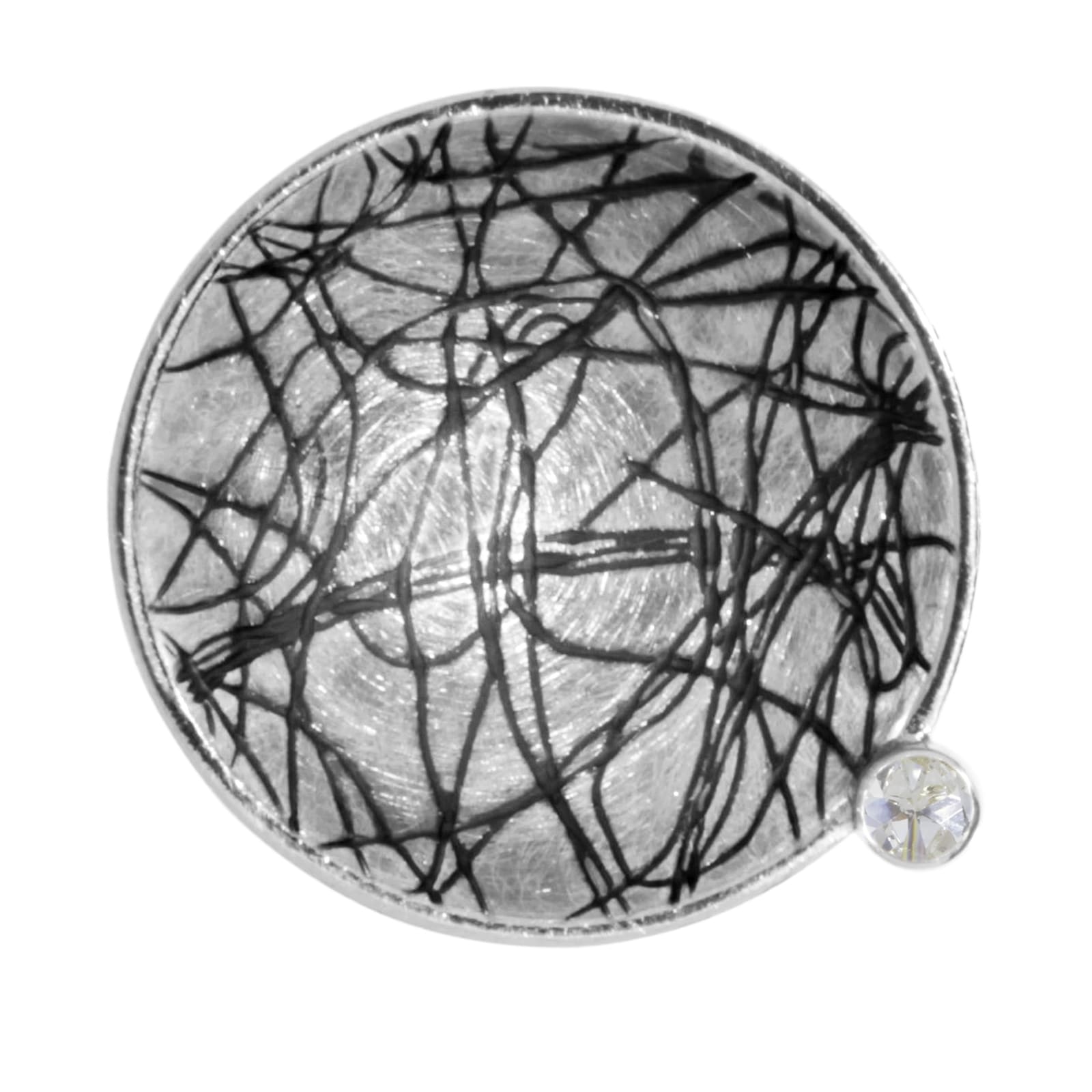 Kettenanhänger OSTSEE-SCHMUCK "Ostsee-Schmuck Anhänger Gleiter Runo 24 mm-Sarah Vicenza", weiß, Schmuckanhänger, Damen, 24 x 24mm, Silber 925 (Sterlingsilber), 5,1 g, Kettenanhänger