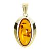 Ketten-Anhänger OSTSEE-SCHMUCK "Ostsee-Schmuck Anhänger Frieda Anhänger Frieda", gelb, Schmuckanhänger, Damen, 48 x 24mm, Gelbgold 333, 4.9 g