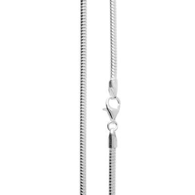 Silberkette OSTSEE-SCHMUCK "Ostsee-Schmuck Kette Schlange 2,4 mm Kette Schlange 2,4 mm" Gr. 40, silber (silberfarben), Halsketten, Damen, 40cm, Silber 925 (Sterlingsilber), L: 40cm