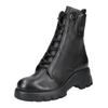 Schnürstiefelette PAUL GREEN "Paul Green Stiefelette Glattleder", Damen, Gr. 41, schwarz, Glattleder, casual, Schuhe