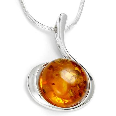 Kette mit Anhänger OSTSEE-SCHMUCK "Ostsee-Schmuck Kette mit Anhänger Leonie" Gr. 45, silber (silberfarben), Halsketten, Damen, 45cm, Silber 925 (Sterlingsilber), L: 42cm Image