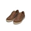 Sneaker GEOX "U ELVER", Herren, Gr. 45, braun, Synthetik, Textil, Leder, casual, Schuhe, Schnürschuh, Freizeitschuh mit Textilfutter