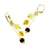 Paar Ohrhänger OSTSEE-SCHMUCK "Ostsee-Schmuck Ohrhänger Kugel 6 mm Ohrhänger Kugel 6 mm", gelb, Ohrringe, Damen, 49 x 7mm, Gelbgold 333